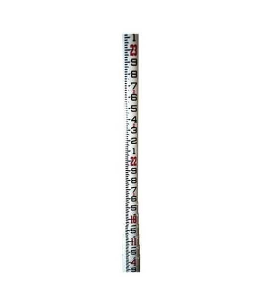 Sokkia 25 ft SK Level Rod with Case – 7 Sections ft/10ths Grade Rod – 1072889-01