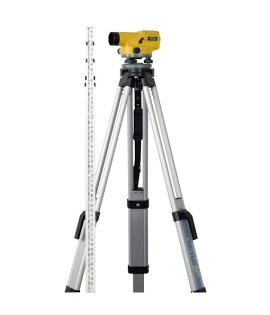 Spectra Precision AL28M 28X Magnetic Damped Automatic Level Package with Tripod & 8ths Rod – AL28M-2 Spectra Precision AL28M 28X Magnetic Damped Automatic Level Package with Tripod & 8ths Rod – AL28M-2
