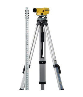 Spectra Precision AL24A 24X Air Damped Automatic Level Package with Tenths Rod &amp; Tripod – AL24A-1