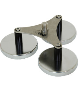 Seco 5114-02 Triple Magnetic Mount with 5/8 x 11 Stud | Heavy-Duty Surveying Instrument Mount