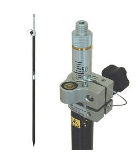Seco 5129-52 Robotics Carbon Fiber Prism Pole | One-Section Survey Pole with cm/10ths Graduations