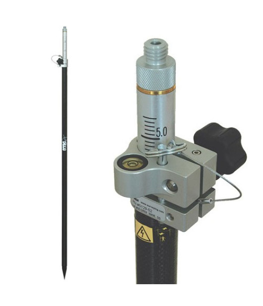 Seco 5129-52 Robotics Carbon Fiber Prism Pole | One-Section Survey Pole with cm/10ths Graduations Seco 5129-52 Robotics Carbon Fiber Prism Pole | One-Section Survey Pole with cm/10ths Graduations