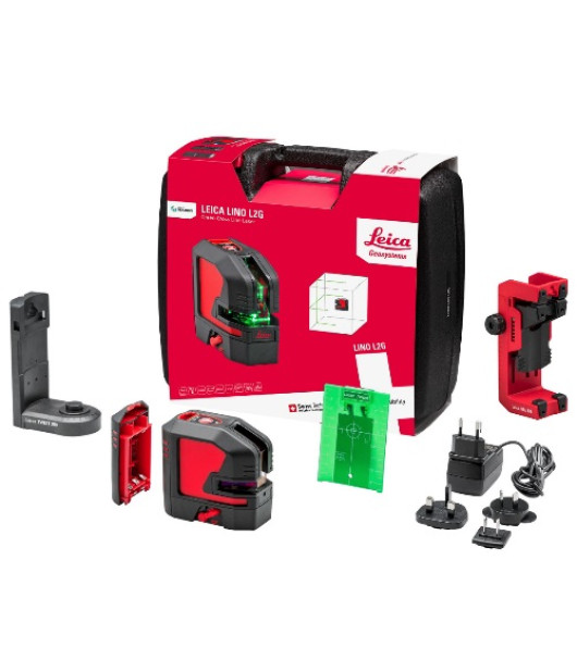 Leica Lino L2G-1 Green Beam Line Laser Level – High Visibility Cross Line Laser (864420) Leica Lino L2G-1 Green Beam Line Laser Level – High Visibility Cross Line Laser (864420)