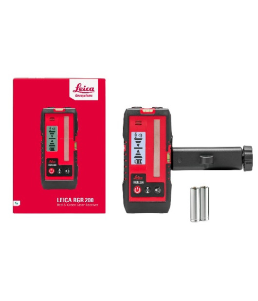 Leica Lino RGR 200 Laser Receiver – Professional Digital Laser Detector for Line Lasers (866090)