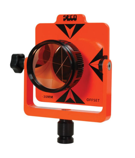 Seco 6440-00-FOR Single Prism Tilting Assembly | Flo Orange High-Visibility Surveying Prism System Seco 6440-00-FOR Single Prism Tilting Assembly | Flo Orange High-Visibility Surveying Prism System