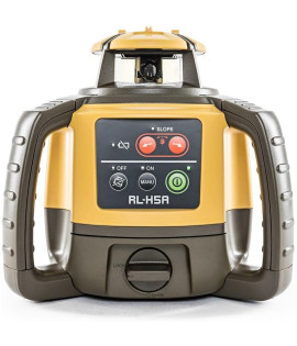 Topcon RL-H5A Self-Leveling Laser PS.RB Kit with LS-80X Receiver, Rechargeable Batteries, 13ft Grade Rod &amp; Tripod