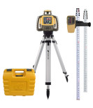 Topcon RL-H5A Self-Leveling Laser PS.RB Kit with LS-80X Receiver, Rechargeable Batteries, 13ft Grade Rod & Tripod